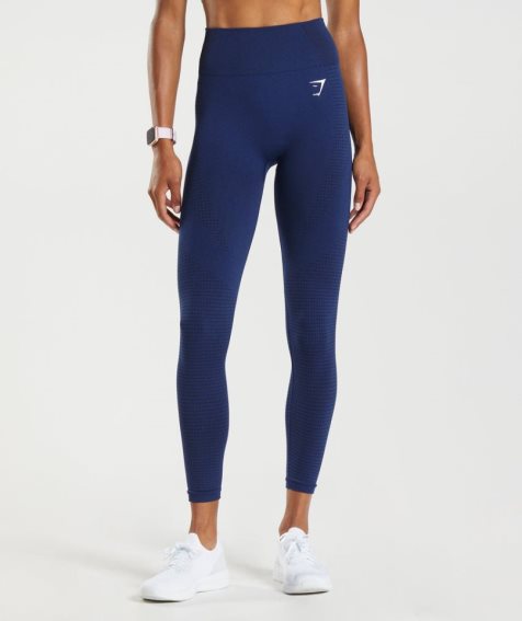 Legginsy Gymshark Vital Seamless 2.0 Damskie Niebieskie | PL 910ZAQ